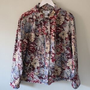 NWOT Westbound 1X Vintage Eclectic Cottagecore Grandmacore Tapestry Jacket